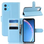 Iphone 11      Pu Wallet Case    [Lightblue]