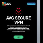 AVG Secure VPN 2024 - Réseau Privé Virtuel pour la Protection de la Vie Privée | 5 appareil | 1 An | PC/Mac | Code d'activation - envoi par email