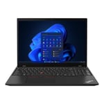 Lenovo ThinkPad P16s Gen 2 21HK - Conception de charnière à 180 degrés Intel Core i7 1360P / jusqu'à 5 GHz Win 11 Pro RTX A500 16 Go RAM 512 SSD TCG Opal Encryption 2, NVMe, Performance 16" IPS 1920 x 1200 Ethernet, Fast Gigabit IEEE 802.11b, 802.11a, 802.11g, 802.11n, 802.11ac, Bluetooth 5.1, 802.11ax (Wi-Fi 6E) Wi-Fi 6E villosité noire clavier : Français