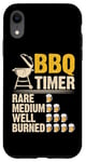 Coque pour iPhone XR BBQ Timer Rare Medium Well Burned Grilling
