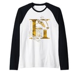 Harry Potter Hufflepuff Badger Raglan Baseball Tee