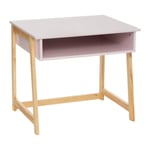 Bureau Enfant en Bois "Maternelle" 58cm Rose