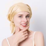 (One SizeChampagne) 100 % Natural Mulberry Silk Night Silk Cap unilappu Pure Silk Hair Wrap Sleeping Pipo Naisten Tytölle 19 Äiti