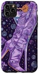 Coque pour iPhone 11 Pro Max Noel Violet Vintage Pois Esthétique Côtier