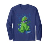 Rugrats Iconic Epic Reptar On Ice Big Retro Chest Portrait Long Sleeve T-Shirt