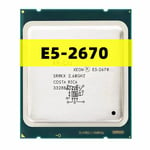 Processeur Xeon E5-2670 CPU 20MB 8-Core 2.60 GHz 8.00 ight/s LGA 2011 SROKX E5 2670 CPU