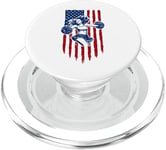 Drapeau américain de pom-pom girl pour pom-pom girl drapeau américain PopSockets PopGrip pour MagSafe