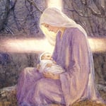 Almanac Gallery Pack of 8 Charity Christmas Cards - Madonna and Child