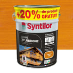 Lasure extérieure Syntilor Xylodhone Ultra Hautes Performances chêne clair satin 5L + 20% gratuit