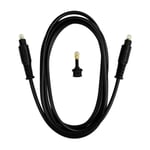 Ekon TOSLINK optisk kabel med uttag 3.5mm TOSLINK adapter 1.8m