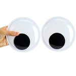 6 ST Giant Googly Eyes Svart Vit Googly Eyes Stora Sticky Eyes