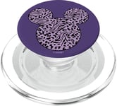 Disney Mickey & Friends Mickey Zebra Cheetah Filled Mouse PopSockets PopGrip pour MagSafe