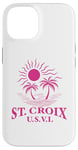 Coque pour iPhone 14 Souvenirs de Saint-Croix usvi Îles Vierges américaines Rappel de vacances