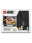 Euromic LEGO Star Wars Note book with 4x6 black brick 1 pen and building toy