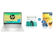 HP 15.6" Laptop | Intel Core i3-1215U Processor | 8GB RAM | 256GB SSD FHD Display + Microsoft 365 Family + Norton 360 Deluxe 15-Month Subscription | Up to 6 People|Word, Excel, PowerPoint