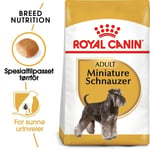 Royal Canin Breed Miniature Schnauzer Adult t&oslash;rrf&ocirc;r til hund (7,5 kg)