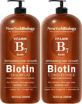 Biotin Shampoo and Conditioner Set 500ml for Thinning Hair – Thickening Formula