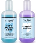 Mylee Nail Gel Polish Prep Wipe + Remover Cleanser UV LED Manicure Acetone by