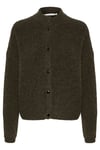 AlphaGZ Short Cardigan - Olive Melange