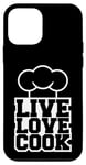 Coque pour iPhone 12 mini Live Kitchen Love Cook Toque de chef 5 étoiles Cuisine