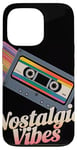 Coque pour iPhone 13 Pro Vibes Nostalgique Cassette Rétro Musique