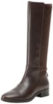 Geox D Felicity Knee high Boot, Coffee, 6 UK