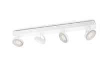 Philips Warmglow Led Clockwork Firedobbel Spot, Overflateegnet, Ikke-Utskiftbare Pærer, 4 Ampuller, Led, 18 W, 2700 K