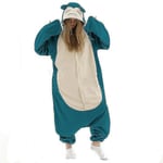 Vuxna Onesies i ett stycke, Djur Kigurumi Onesie Kompatibel med Män Kvinnor Helkroppspyjamas Tecknad Snorlax Pyjamasdräkt