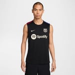 Barcelona T-shirt Dri-fit Strike Sleeveless - Svart/bordeaux - Nike, storlek X-Large