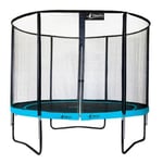 Trampoline de jardin rond 305 cm + filet de sécurité  PUNCHI Bleu 300