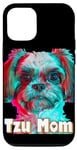 Coque pour iPhone 15 Pro Tzu Mom Apparel - Joli design d'amant de chien pour les femmes propriétaires de Tzu