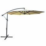 Parasol de jardin ASTER avec protection UV beige, Poids 12,1 kg Dimensions L300 x l300 x H245 cm