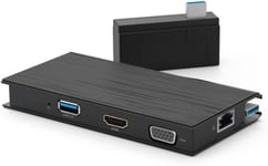 VisionTek VT100 Universal USB 3.0 Portable Dock (HDMI, VGA, Ethernet, SD/microSD and USB 3.0 Port for PC, MAC, & Chrome OS) - 901200