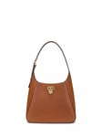 Lauren Ralph Lauren Large Leather Crossbody Bag, Tan