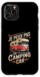 Coque pour iPhone 11 Pro Je Peux Pas J’ai Camping Car Homme Humour Retraite Vintage