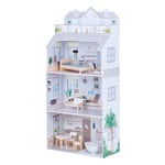 Olivia's Little World Deluxe Wooden Doll House for 12" Dolls