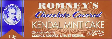 Romneys Chocolate Covered Kendal Mint Cake, 113 g