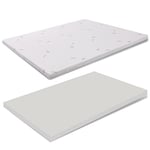 miasuite i sogni italiani Surmatelas en mousse à mémoire de forme 150x190 - épaisseur 10 cm, déhoussable en AloeVera.