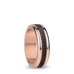 BERING Combinaison de Bagues Échangeables pour Femme en Or Rose et Marron avec le Système Unique Twist & Change, Yenisei