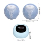 Dual Sides Wearable Breast Pump Hands Suction Breast Feeding Pump Blue