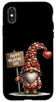 iPhone X/XS Happy Valentines Day Sign For Family Chocolate Heart Gnome Case