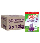 2 Follow On Baby Milk Powder Formula, 6-12 Months, 1.2K (Pack of 3)