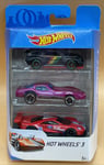 HONDA CR-X HOT WHEELS CIVIC 3 Pack Gift Set Corvette Stingray Ford GT Race New