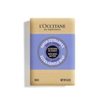 L'OCCITANE Savon extra doux au beurre de karité et à la lavande 250 g | Parfum floral | Végétalien, sans huile de palme et facilement biodégradable à 99% | Gel douche durable et propre pour tous les