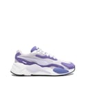 Puma RS-X3 Super Lace-Up Purple Synthetic Womens Trainers 372884 08 - Size UK 3.5