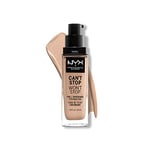 NYX Professional Makeup Fond de Teint Liquide Couvrant Tenue 24h Can't Stop Won't Stop Liquid Foundation, Waterproof, Fini Mat, Formule Vegan, Teinte : Light (05)