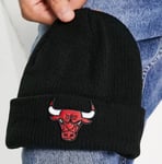 New Era NBA Chicago Bulls Knit Essential Cuff Beanie Hat Black New Adults