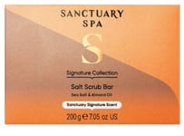 Sanctuary Spa Signature Collection Exfoliating Salt Scrub Bar 200g - New