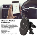 Magnetic Car Charger Fast 360° Rotatable Phone Holder Wireless Vehicle Charg New