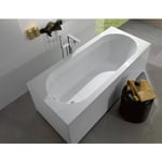 Villeroy&boch - Oberon Baignoire droite Ovale 170 x 70 cm en marbre coulé, Blanc (UBQ177OBE2V-01)